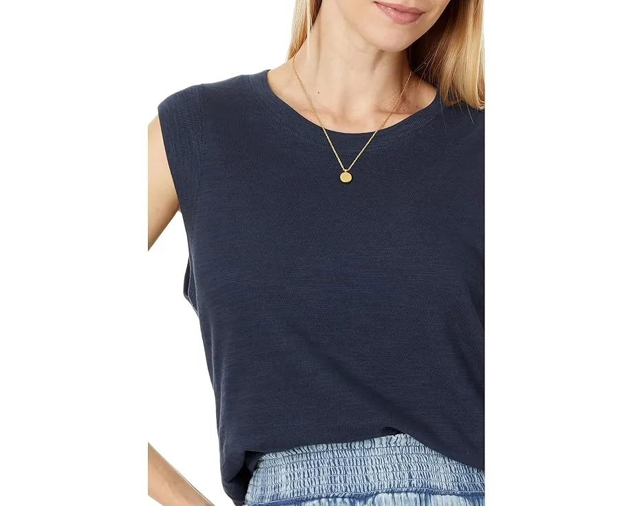 Майка Faherty Heritage Slub Muscle из 100% органического хлопка с прямым подолом