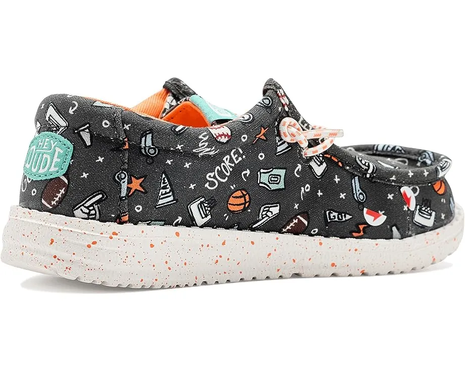 Детские кроссовки Hey Dude Kids Wally Print с принтом и технологией Flex & Fold