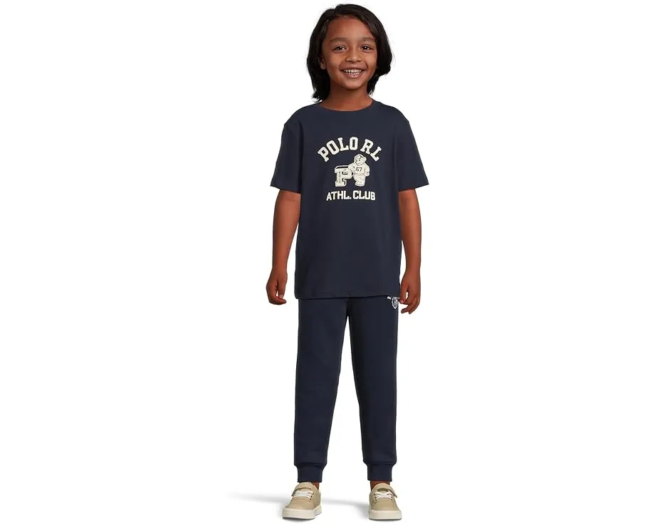 Детская футболка Polo Ralph Lauren Kids из хлопкового джерси с аппликацией