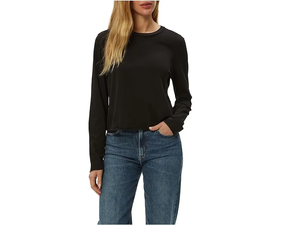 Футболка Michael Stars Aiko с длинным рукавом и круглым вырезом