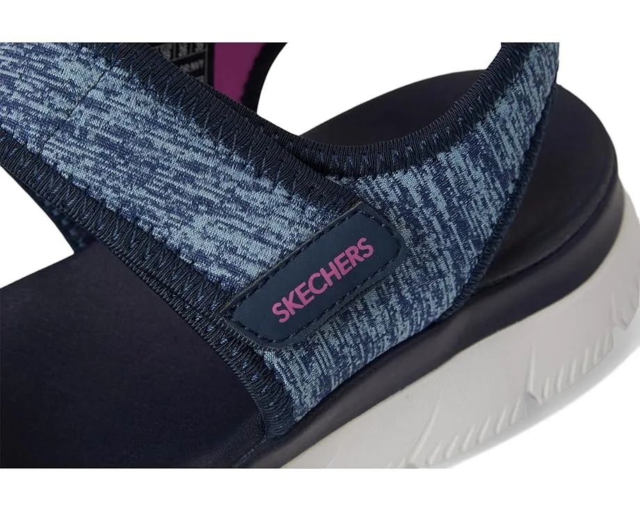 Сандалии Skechers Summits Cutest Icon с кожаным верхом и стелькой Yoga Foam