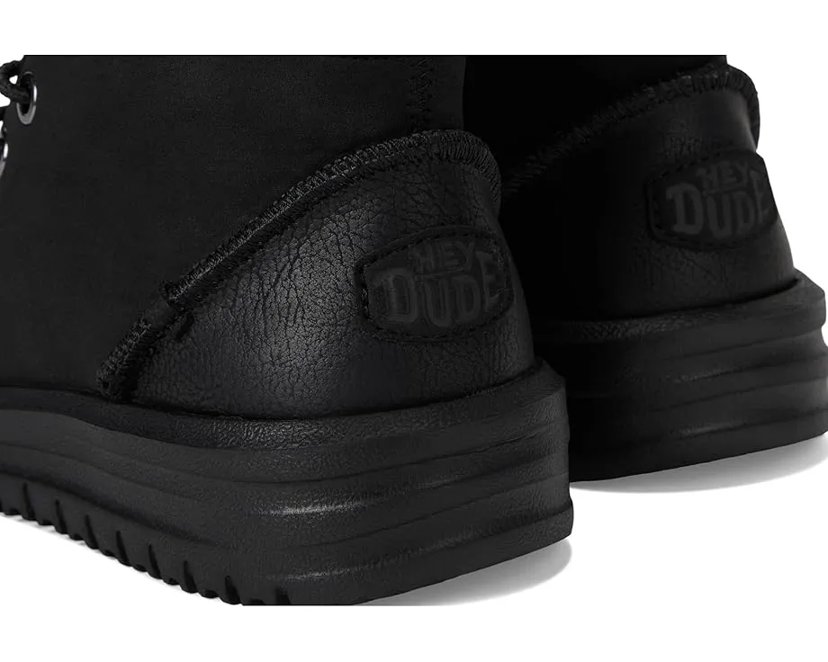 Детские ботинки Hey Dude Bradley Classic на шнурках с кожаным верхом и стелькой Memory Foam