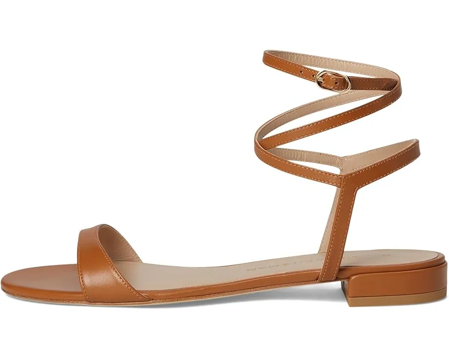 Сандалии Stuart Weitzman Nudist Wrap с регулируемым ремешком и массивным каблуком