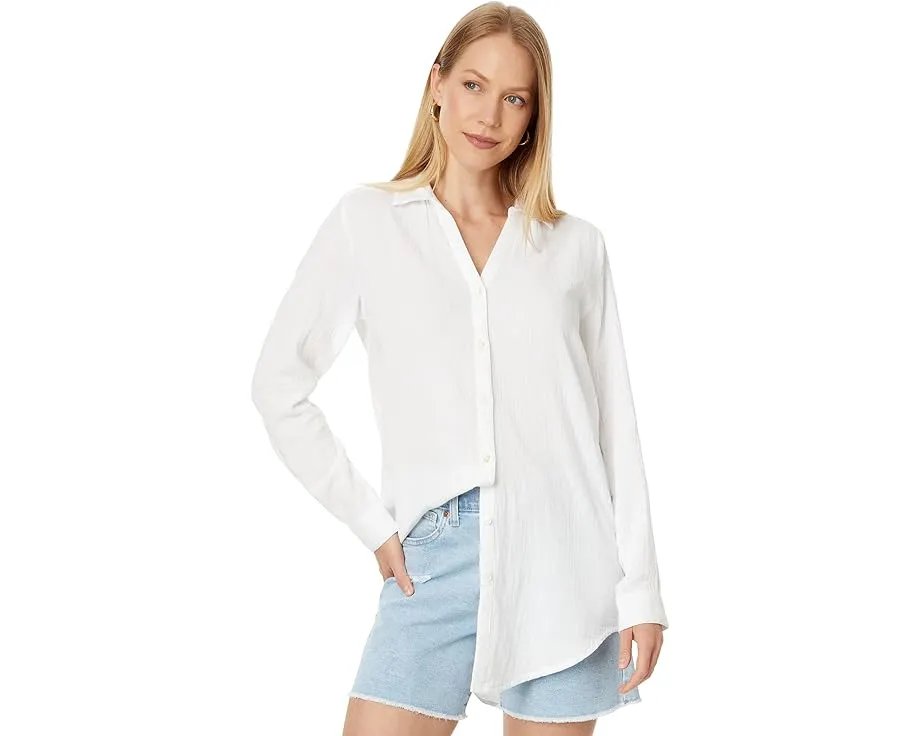 Туника Lilla P Long Sleeve Button Down из органического хлопка