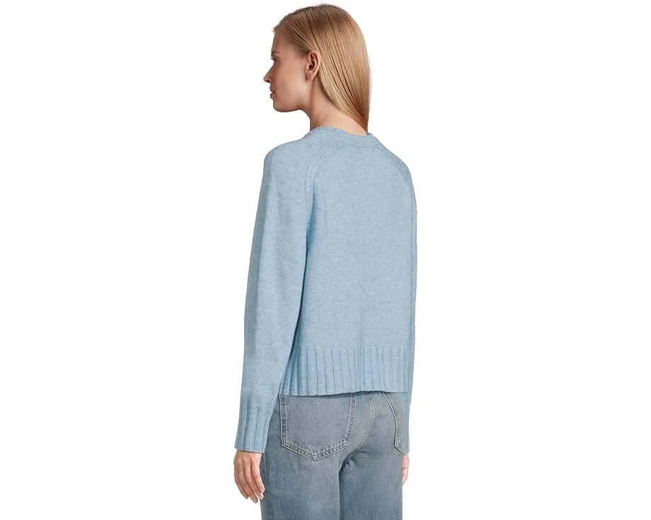 Свитер Saddle Sleeve с круглым вырезом из новой люксовой смеси с кашемиром