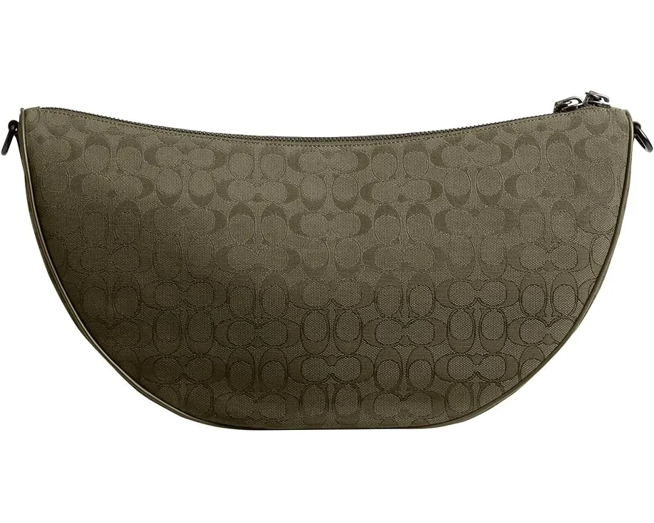 Слинг-кроссбоди COACH Hall Soft 45 из фирменного жаккарда и телячьей кожи