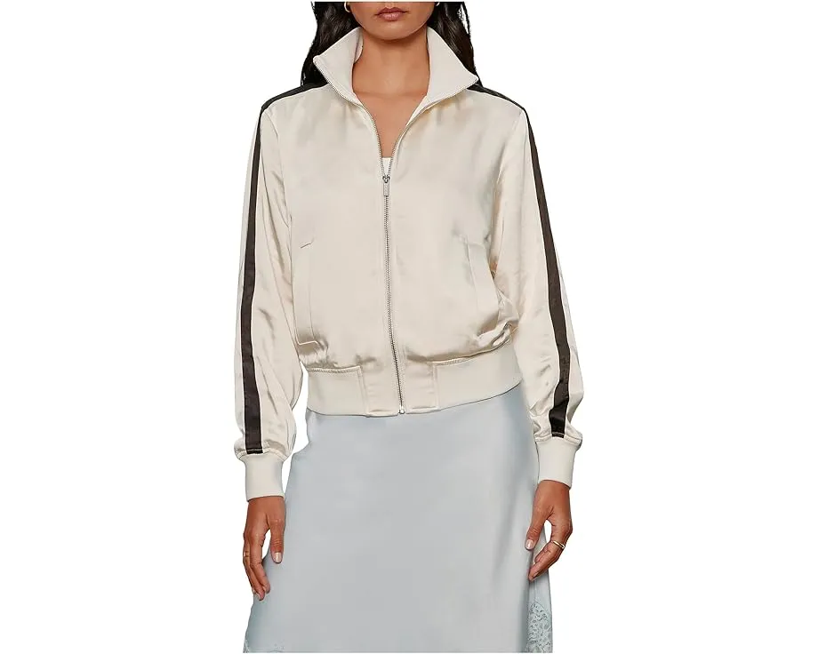 Куртка Sanctuary Satin Track с атласным блеском и спортивным кроем