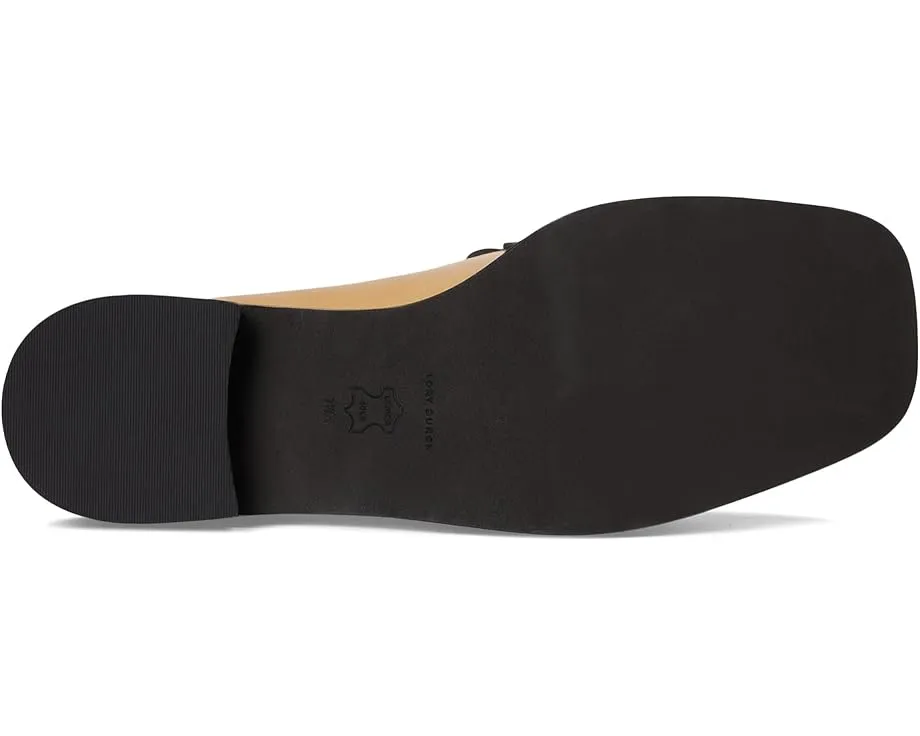 Лоферы Tory Burch с квадратным носком на каблуке 25 мм