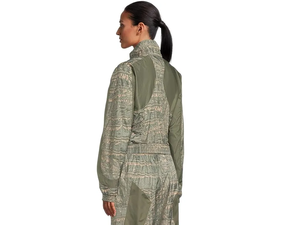 Куртка Trackjacket Printed с крокодиловым принтом и высоким воротом от adidas by Stella McCartney