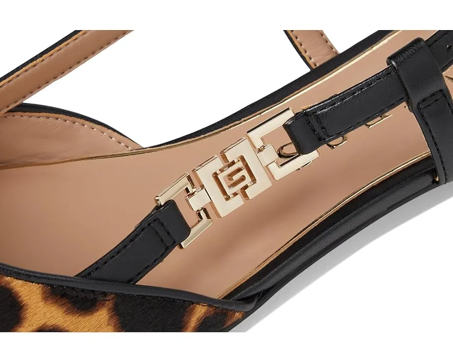 GUESS Сандалии Franiely с принтом леопарда и фурнитурой золотистого цвета