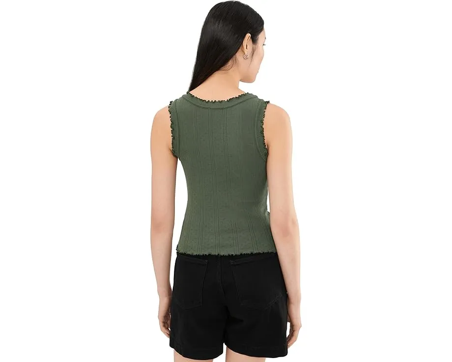Топ Pointelle Rib Ella Tank NIC+ZOE с ажурной резинкой