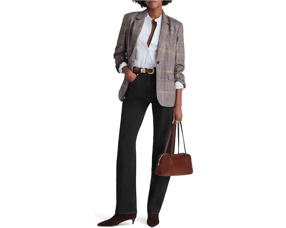 Джинсы Madewell Balloon Jean с высокой посадкой в цвете Black Frost