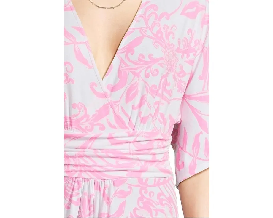 Lilly Pulitzer Платье макси Parigi с запахом и рукавами кимоно