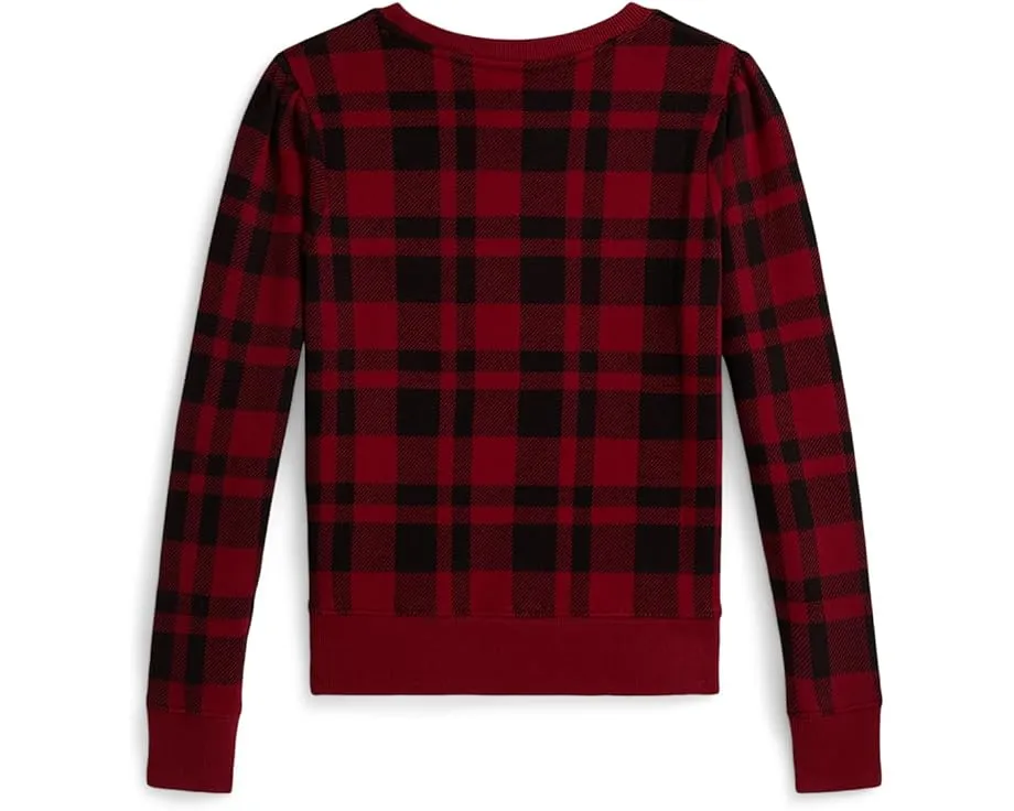 Детская толстовка Polo Ralph Lauren Kids из флиса с принтом Polo Bear и клеткой