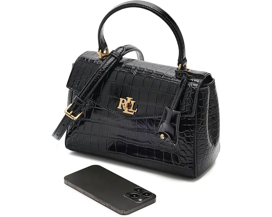 Сумка Lauren Ralph Lauren Croc-Embossed Small Farrah Soft Satchel