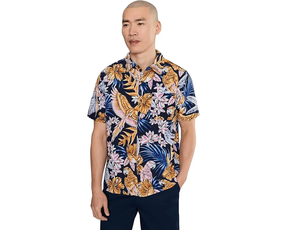 Hurley Aero Рубашка с коротким рукавом и принтом по всей поверхности