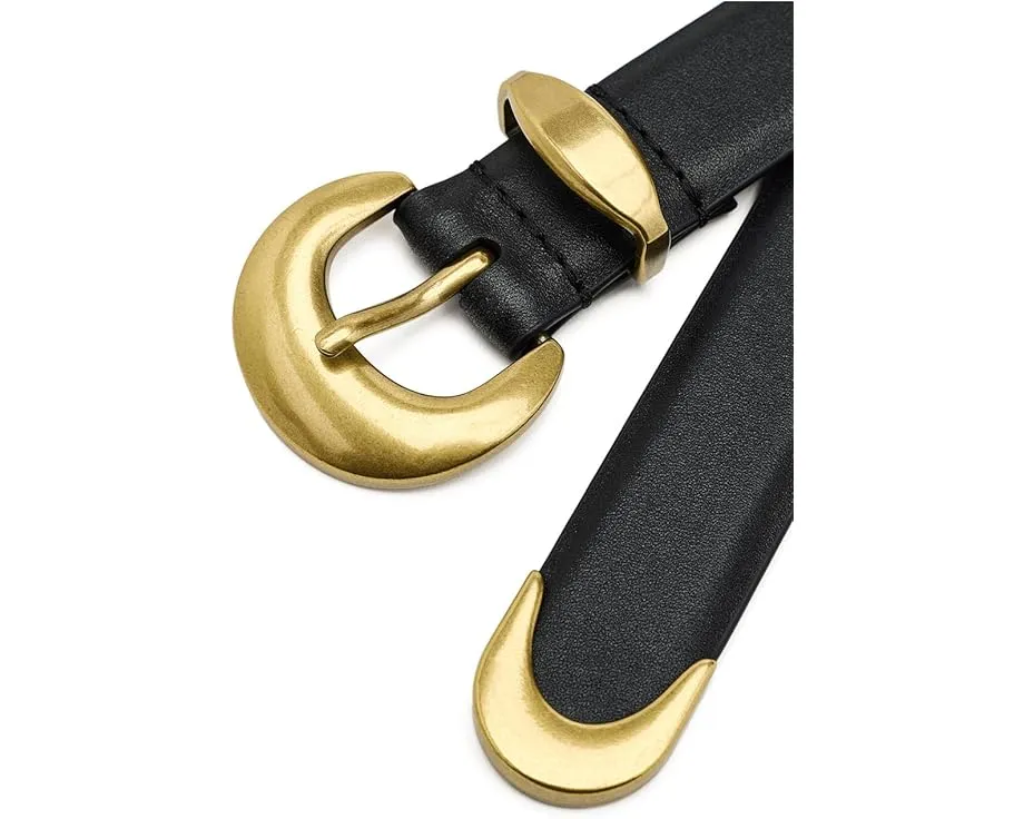 Широкий кожаный ремень Madewell Lucie с массивной пряжкой