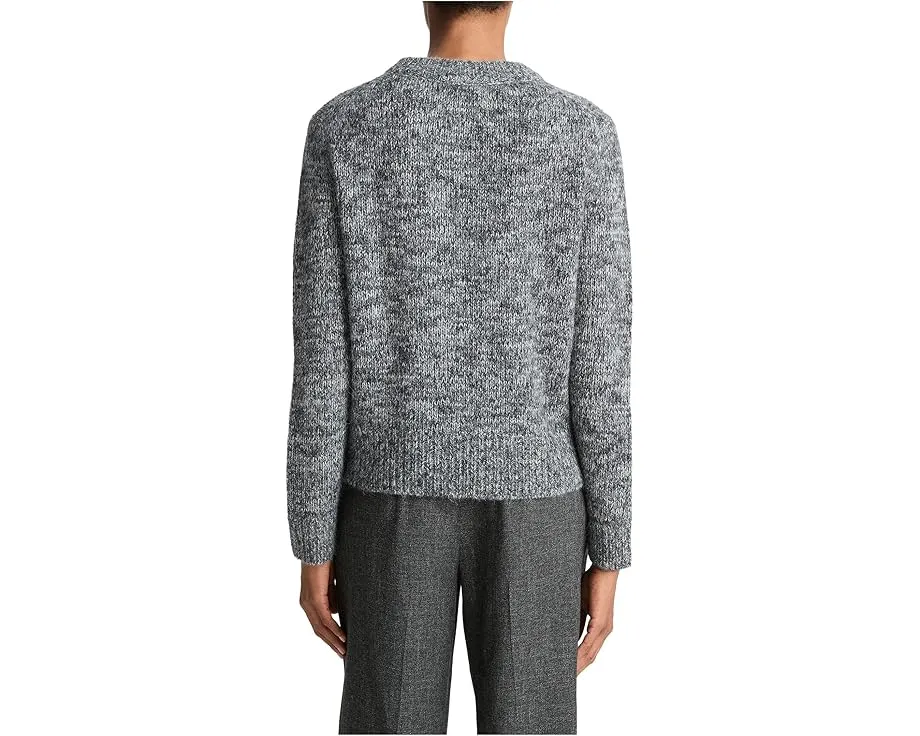 Свитер Vince с круглым вырезом из меланжевой пряжи с переработанным содержанием