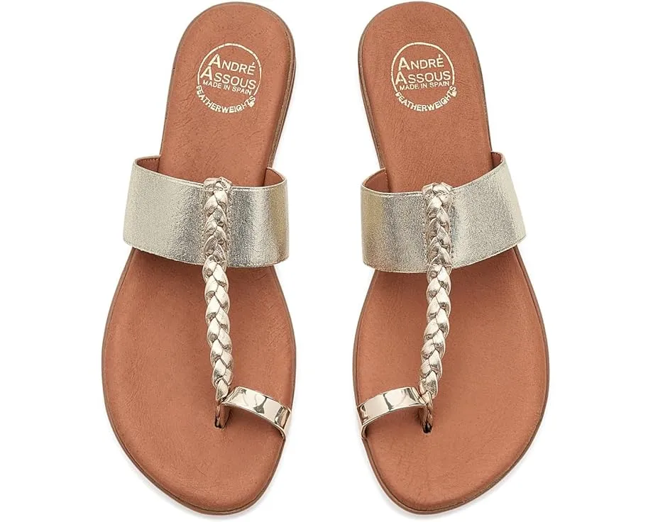 Летние сандалии Andre Assous Neo с кольцом для пальца и эластичным ремешком
