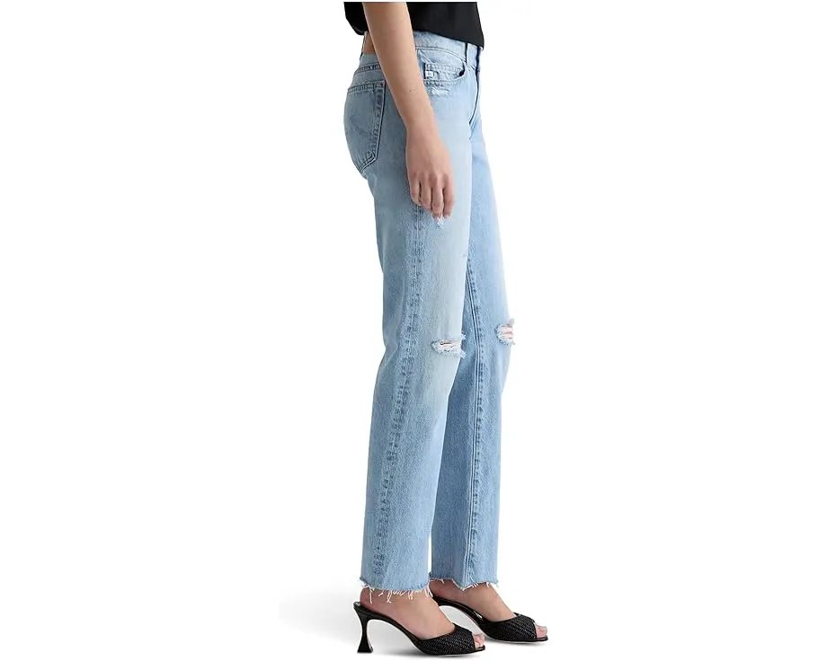 Джинсы AG Jeans Sandra Slim Straight с низкой посадкой