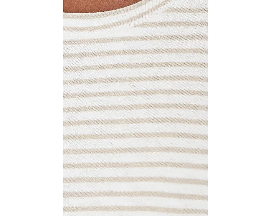 Футболка с коротким рукавом из органического хлопка Eileen Fisher в полоску