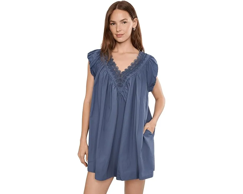 Мини платье Sundazed от Free People с V-образным вырезом