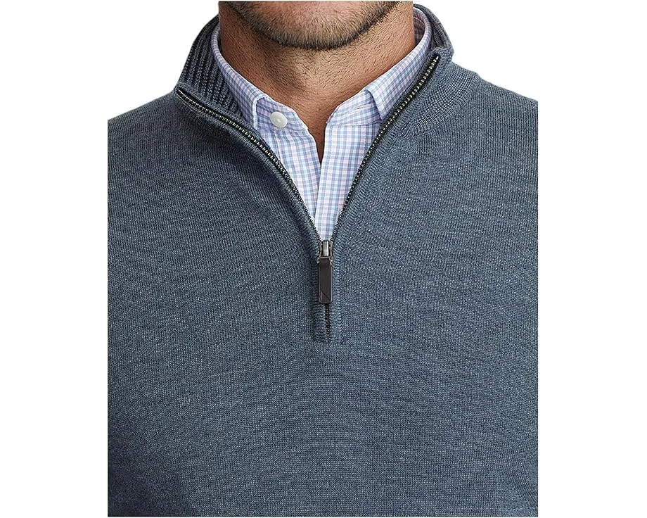 UNTUCKit Merino Wool 1/4 Zip свитер из мериносовой шерсти с воротником стойкой