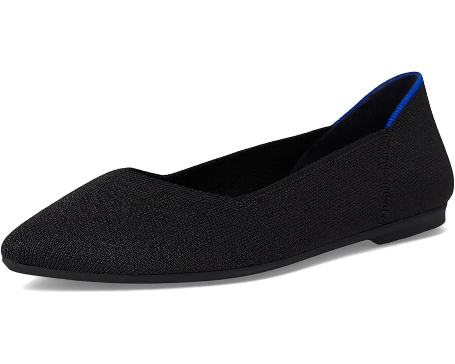 Балетки Rothy's The Point II с просторным носком и эластичной вставкой