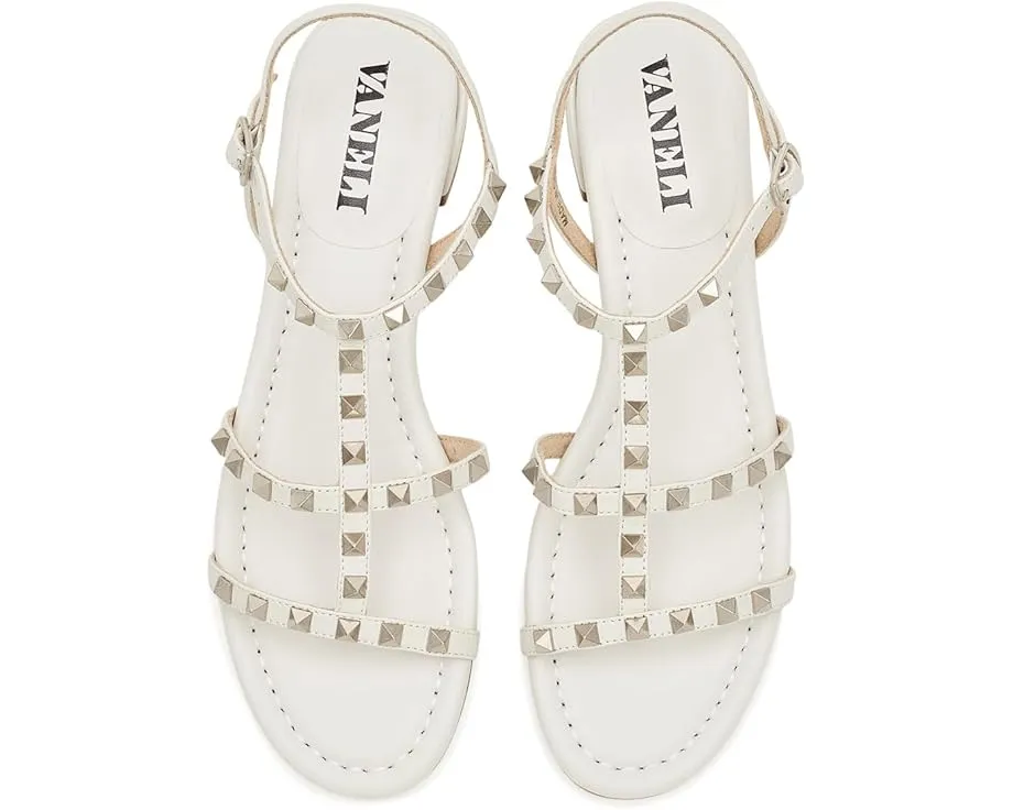 Босоножки Vaneli Becky с пирамидальными шипами на устойчивом каблуке