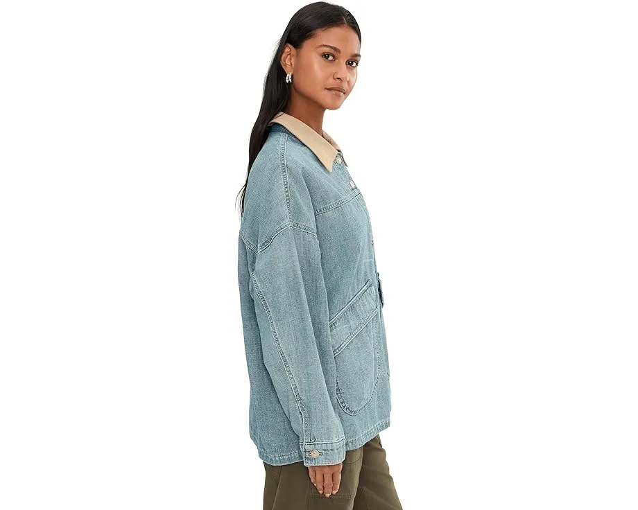 Джинсовая куртка Free People We The Free Lemon с контрастным воротником