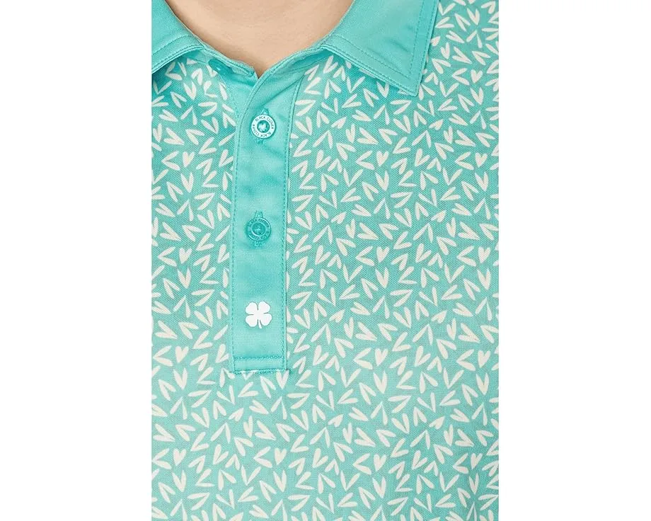 Поло Two of Hearts Polo Black Clover с принтом по всей поверхности