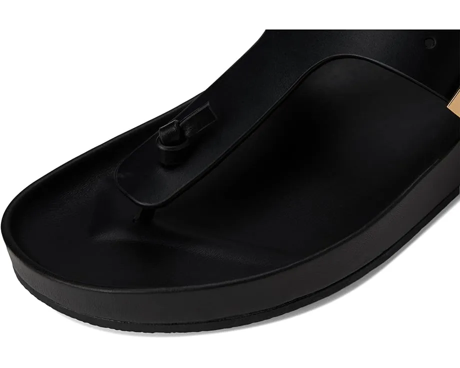 Кожаные сандалии Mellow Thong Sandal от Tory Burch с логотипом и стелькой