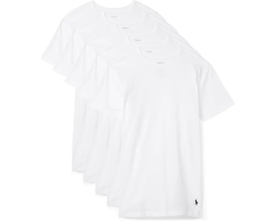 Набор из 5 футболок Polo Ralph Lauren с приталенным кроем и круглым вырезом