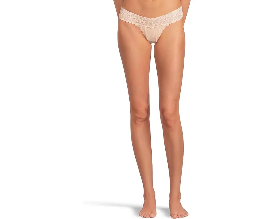 Стринги Hanky Panky из органического хлопка с кружевной резинкой