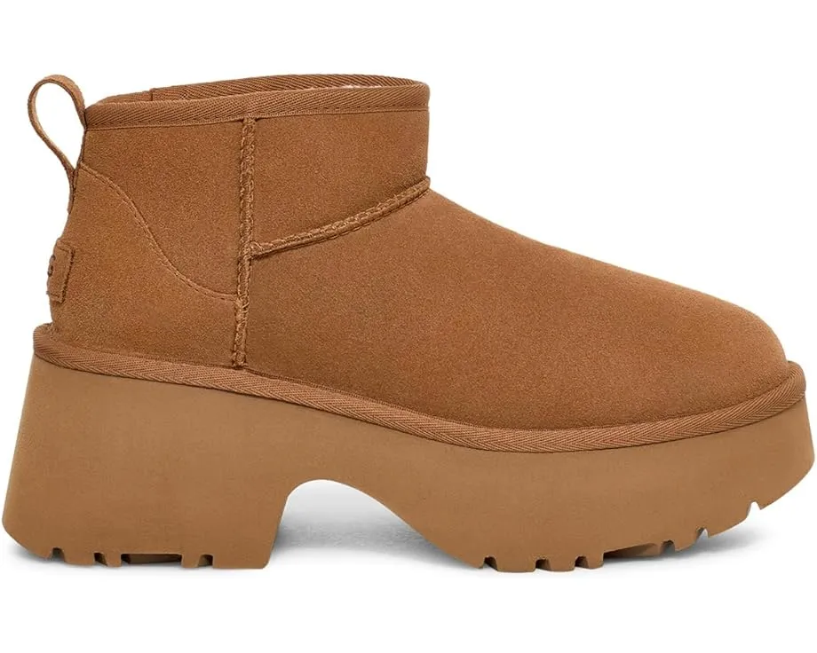 Ботинки UGG Classic Ultra Mini New Heights на высокой платформе с подкладкой UGGplush