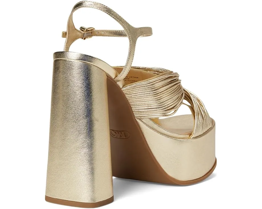 Сандалии Alessia на высокой платформе с ремешками и обернутым каблуком