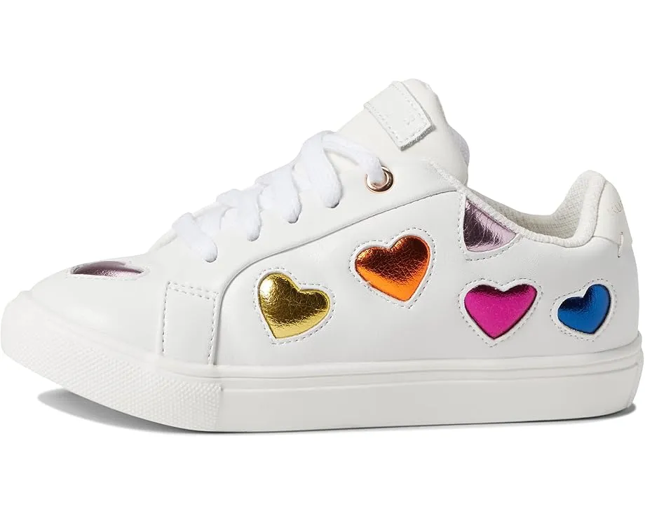 Детские кроссовки Kurt Geiger London Kids Mini Lane Love с разноцветными сердечками