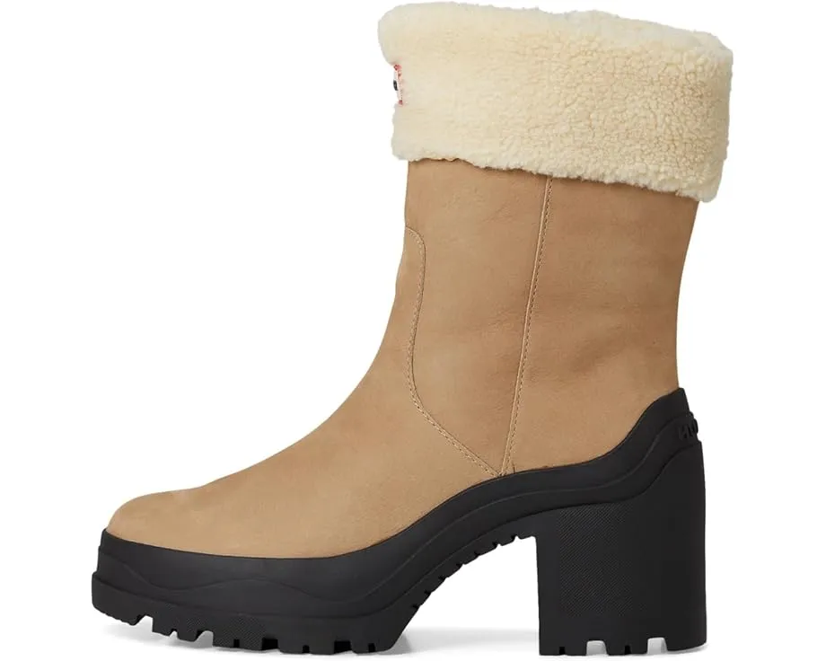 Водонепроницаемые ботинки Hunter Marisol из премиальной кожи с молнией