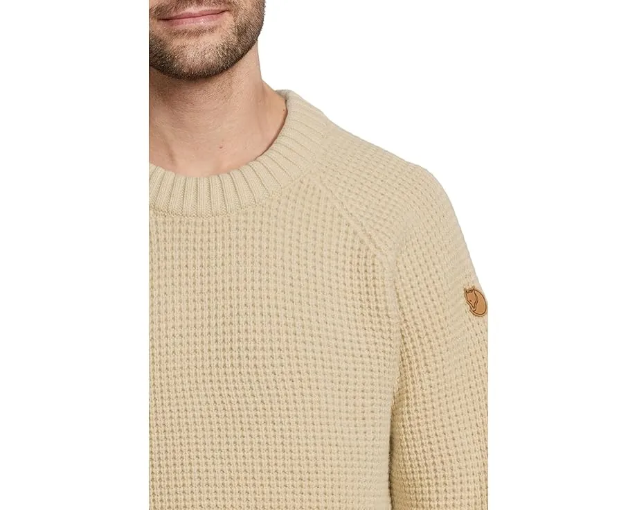 Свитер Fjällräven Ovik Waffle Knit из мериносовой шерсти с регланом