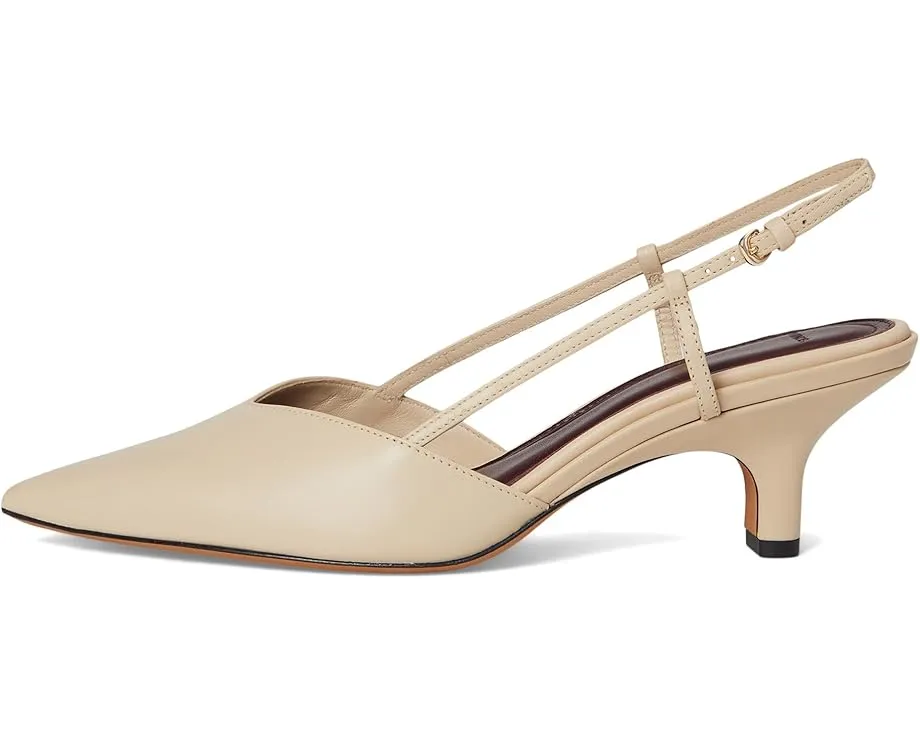 Туфли Vince Levvy на удобном низком каблуке с острым носом и регулируемой застежкой