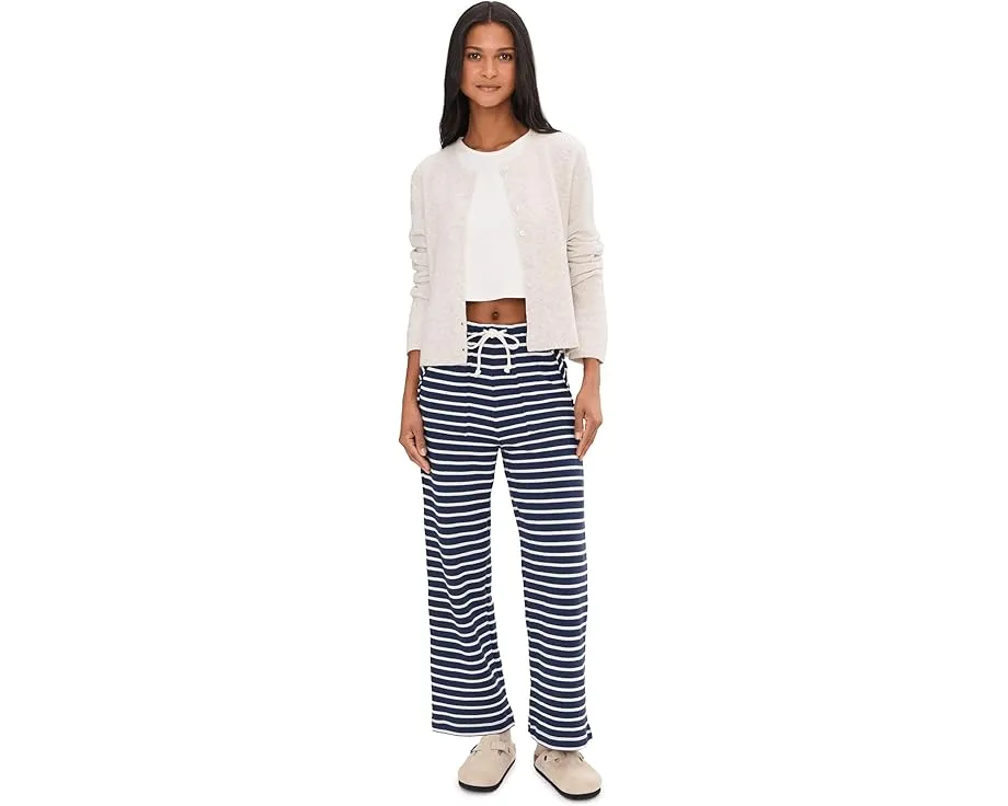 Брюки Livie Stripe Pants в полоску с широкими штанинами и поясом на шнурке