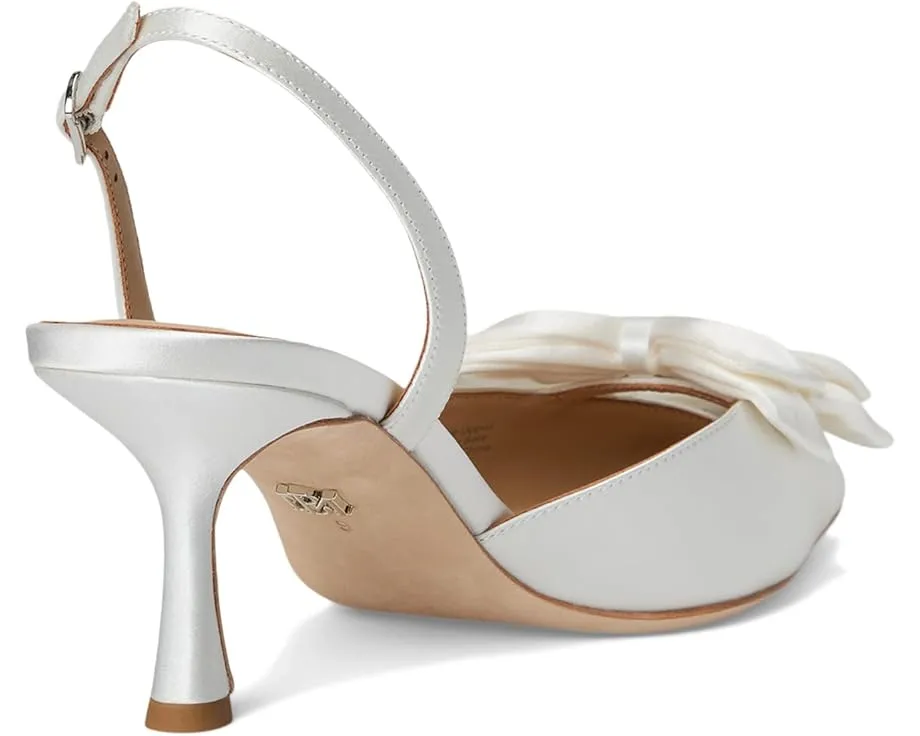 Туфли Badgley Mischka Giovanna на шпильке с шелковым верхом и двойным бантом
