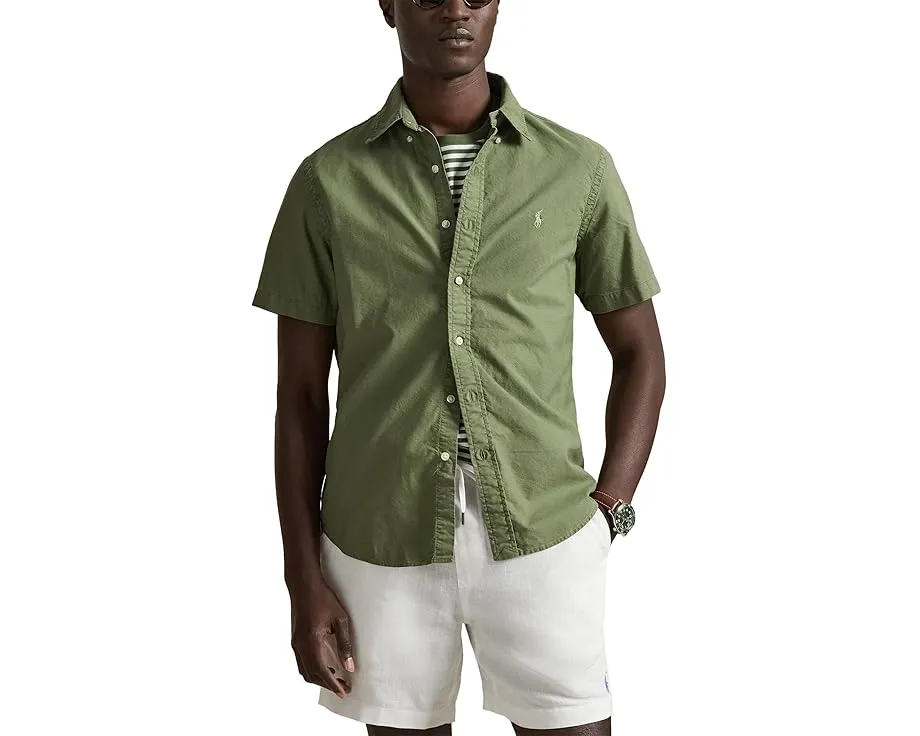 Рубашка Polo Ralph Lauren Classic Fit Garment-Dyed Oxford с коротким рукавом