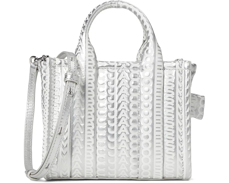 Металлическая сумка-тоут Marc Jacobs The Monogram Metallic Leather Crossbody Tote Bag