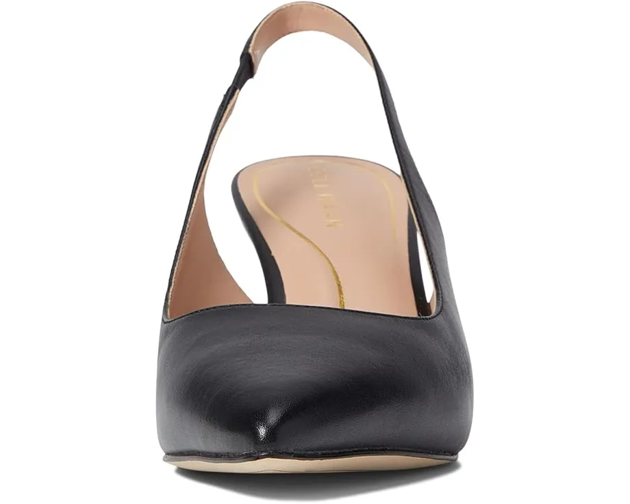Cole Haan лодочки Vandam на каблуке 65 мм с леопардовым принтом и открытой пяткой