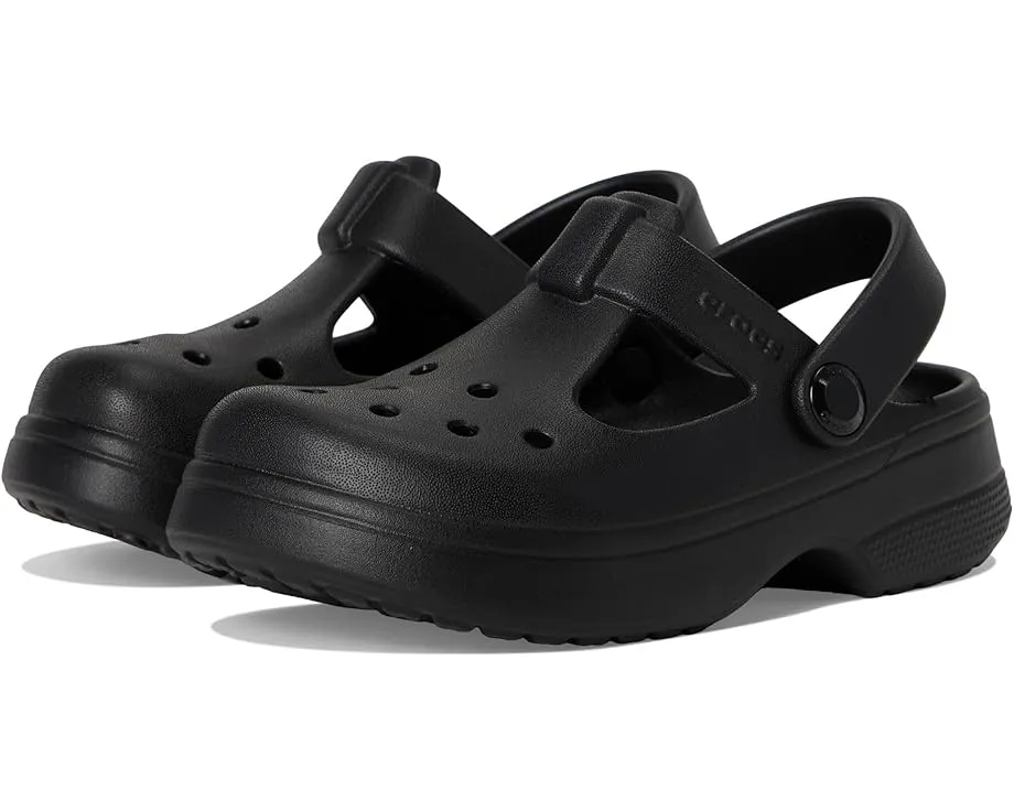 Классические сабо Mary Jane Crocs для малышей с регулируемым ремешком