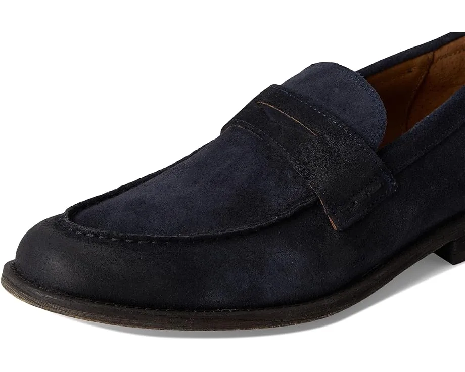 Мокасины Tyler Flex Penny из премиальной кожи с круглым носком и квадратным каблуком