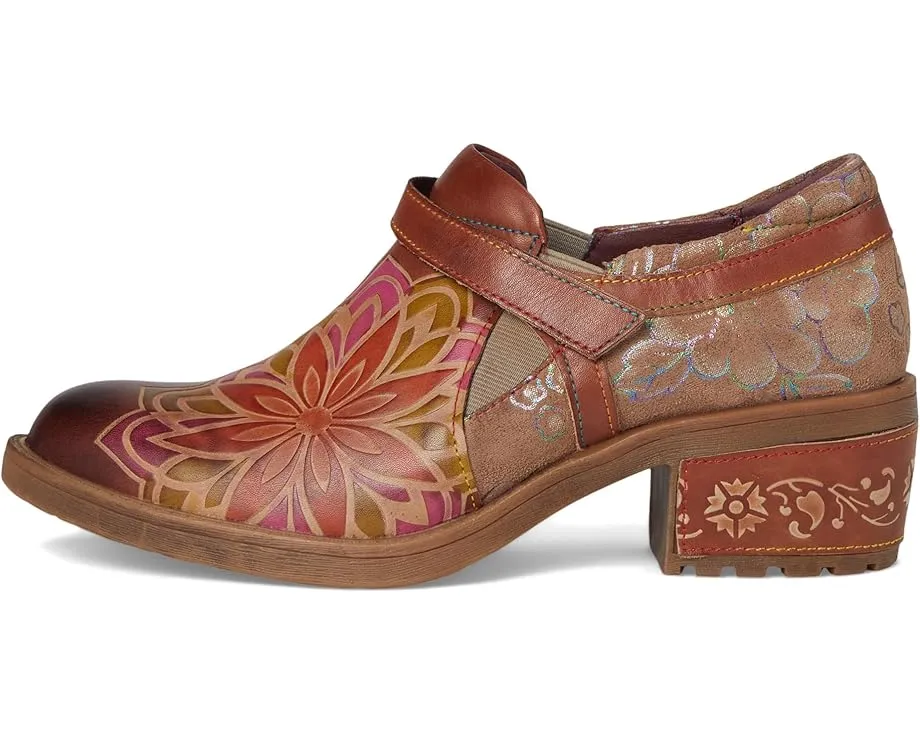 Лоферы Mastella с застежкой на липучке и каблуком 4 см