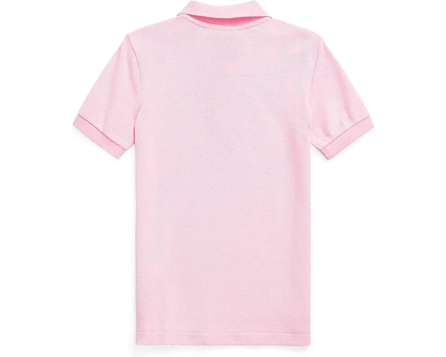 Хлопковая поло из сетки Polo Ralph Lauren для маленьких детей