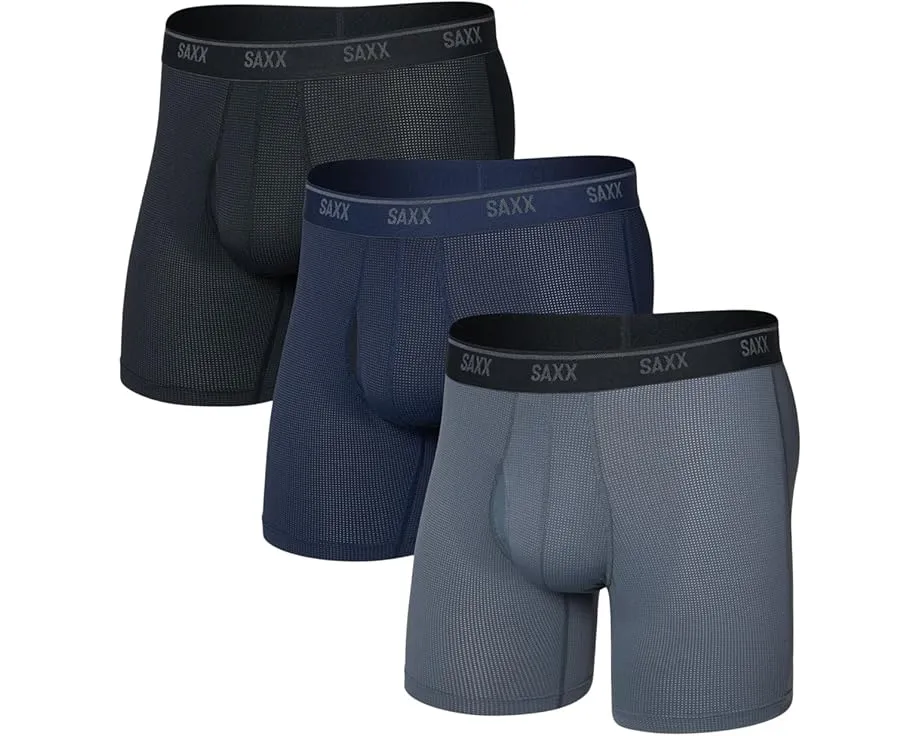 Набор из 3 боксеров SAXX Quest Quick Dry Mesh для путешествий и приключений